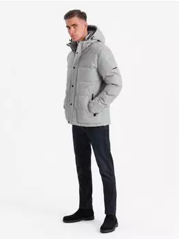 Ombre Monoist Winterjacke hellgrau