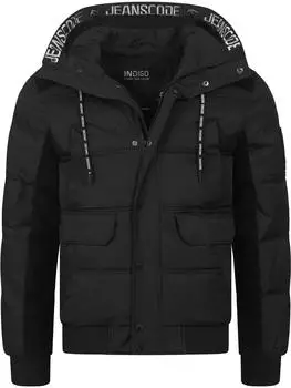 Indicode INJakobe Winterjacke mit Kapuze (15799BS) schwarz