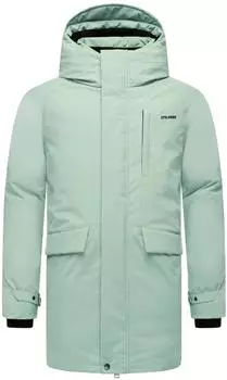 Stone Harbour Emriis XX Wintermantel mit Magnet-Kn&ouml;pfen mint/ice green