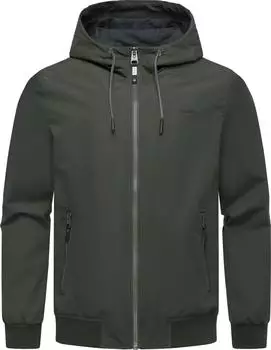 Ragwear Perci &Uuml;bergangsjacke mit Kapuze dunkelgr&uuml;n