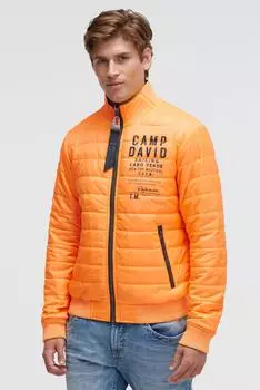Camp David Wendejacke mit Rippbündchen im Ärmel (CB2512-2170-21) blue navy/sunrise neon