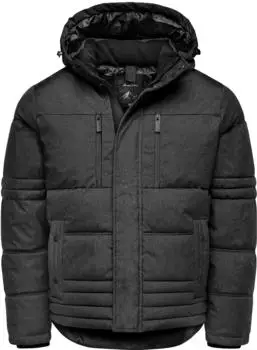 Amaci&Sons COYOTE Winterjacke mit Kapuze dunkelgrau