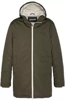 Schott N.Y.C. Bluster Sherpa gefütterte Kapuzenjacke dunkles kaki