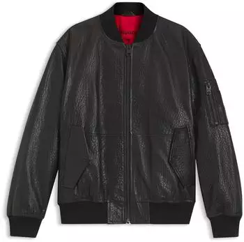 HUGO Lude Regular-Fit Bomberjacke (50553111) schwarz