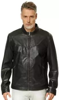 Jilani Michael Collection Lederjacke Lammnappa schwarz