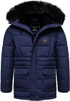 Amaci&Sons TULSA Winterjacke mit Kapuze navyblau
