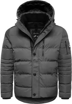Amaci&Sons Gefütterte Winterjacke 9135 dunkelgrau