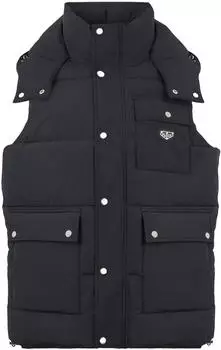 Philipp Plein Nylon Puffer Vest Gothic Plein (PPL28620) schwarz