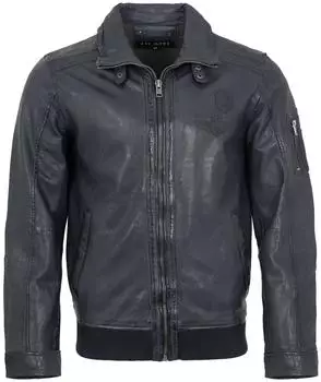 Jilani Robin Collection Pilotenjacke Lammnappa dunkelblau/navy