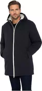 Schott N.Y.C. Bluster Sherpa gefütterte Kapuzenjacke marineblau