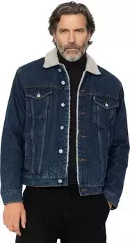 Schott N.Y.C. Trucksherpa Jacke blau