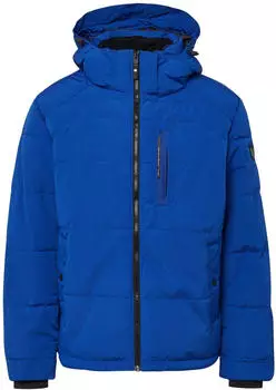 s.Oliver Wasserabweisende Pufferjacke mit abnehmbarer Kapuze blau 2167450.5730.