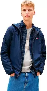 Tommy Hilfiger Chicago Kapuzenjacke aus Fleece in Marineblau mit Reißverschluss (DM0DM22291C1G)