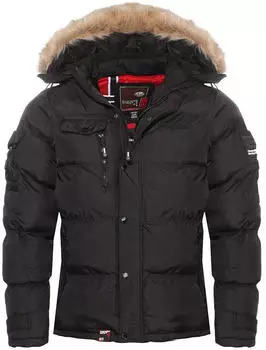 Geographical Norway G-Bonap Winterjacke Steppjacke Parka schwarz