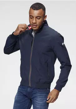 Alpenblitz Br&uuml;gge Blouson &Uuml;bergangsjacke im casualen Stil mit Stehkragen navy