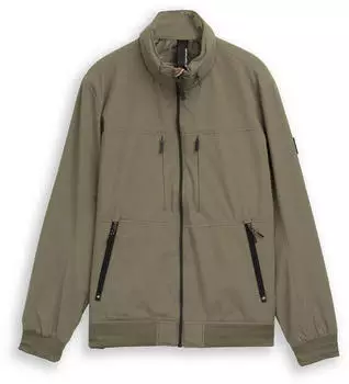 Tom Tailor Blouson mit elastischem Bund faded leaf gr&uuml;n