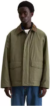 Marc O'Polo Cabanjacke regular fit wasserabweisend leicht wattiert dark moss