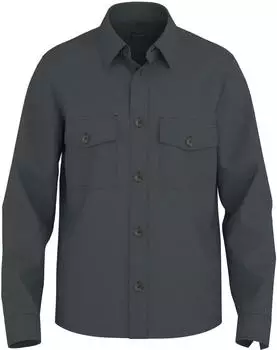 OLYMP Overshirt Modern Fit Kentkragen Leinen (97117307) marine