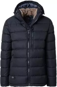 CASAMODA Parka Langarm mit Kapuze Rei&szlig;verschluss mittelblau