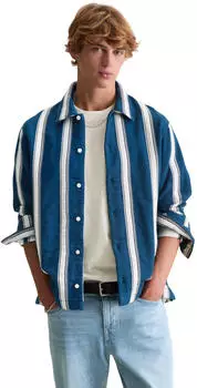 Marc O'Polo Kurzjacke mit vertikalen Streifen medium blue/multi