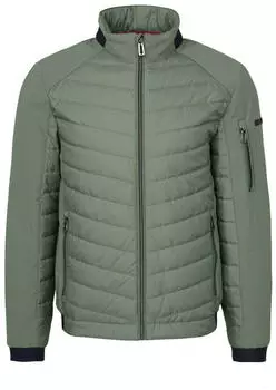 Bugatti Blouson im Materialmix moos