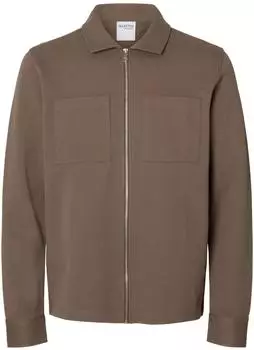 Selected Slhjackie Sweat Jacke Noos (16085115) braun