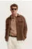 Bugatti Lederjacke Modern Fit mit Druckknöpfen cognac