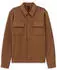 Bugatti Lederjacke Modern Fit mit Druckknöpfen cognac