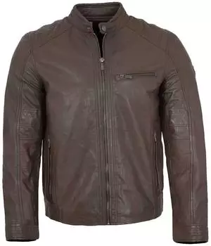 Jilani Riga-6 Collection Lederjacke Lammnappa braun
