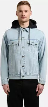 khujo Jokin Jeansjacke mit Sweat-Kapuze (79841928) hellblau