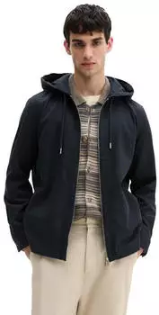 Marc O'Polo Regular Fit Hemdjacke mit Kapuze (5000012762) marine