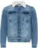 Cipo & Baxx CJ213 Denim Jacke im Biker-Stil mit Leder-Look (60079103) iceblue