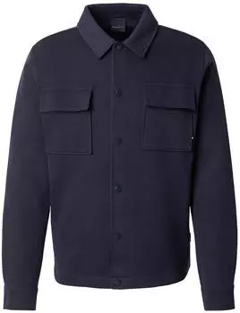Bugatti Sweatjacke Modern Fit mit Druckkn&ouml;pfen (82476121) marine