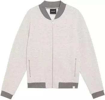 Lyle & Scott Half Raglan Sleeve Jersey Bomber dunkelgrau/graumeliert