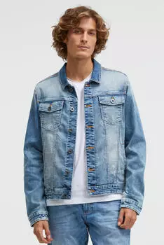 Camp David Softshell-Jacke mit Stehkragen (71847813) vintage blau