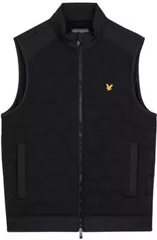 Lyle & Scott Milano Hybrid Full Zip Strickweste (JK1862G) jet black