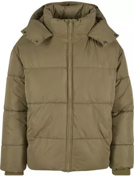 Urban Classics Puffer Jacket With Flap Hood Steppjacke (TB8027) oliv