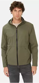 Camel Active Leicht packbare Jacke mit Kapuze olivgr&uuml;n