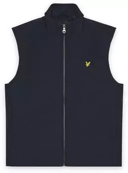 Lyle & Scott Erosion Print Gilet Cove Strickweste navy