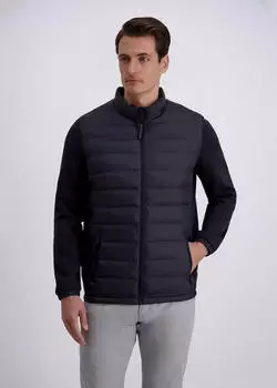 Pierre Cardin Steppjacke Stepp-Jersey-Mix (86748846) dunkelblau