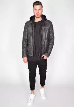 MUSTANG Walker RF Lederjacke (31020245) vintage grau