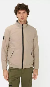 Camel Active Blouson mit Logo-Print und Stehkragen (4306207O70) beige