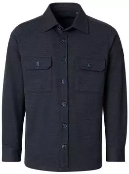 CASAMODA Hemdjacke Casual Fit blau