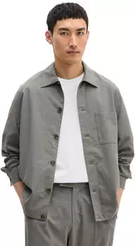 Marc O'Polo Leather Overshirt hellbraun