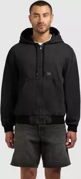 khujo Rhiis Outdoor Jacket in Denim Look (91134669) schwarz