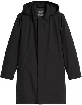 Marc O'Polo Kurzmantel mit abnehmbarer Kapuze, wasserabweisend (MOP9n9n001000003) schwarz