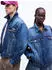 Calvin Klein 90s Horizon Trucker Denimjacke mit Waschungseffekt (LV04RF705G) blue denim