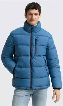 Tom Tailor Pufferjacke Mit Verstaubarer Kapuze (1046974) real teal blue