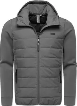 Ragwear Rendan Tech YOUMODO Steppjacke mit weichen &Auml;rmeln (90695840) rauchgrau/schwarz