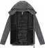 Ragwear Rendan Tech YOUMODO Steppjacke mit weichen Ärmeln (90695840) rauchgrau/schwarz